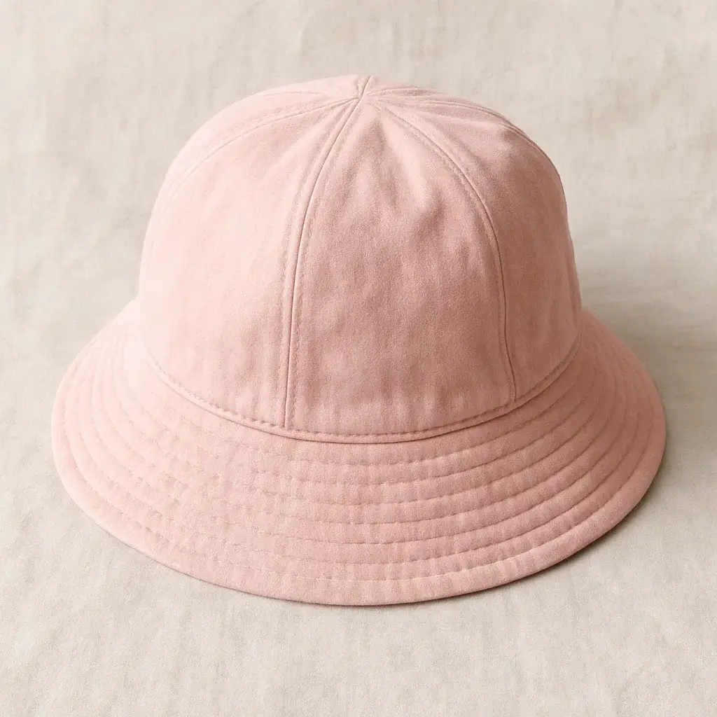 Pastel Pink Cotton Bucket Hat