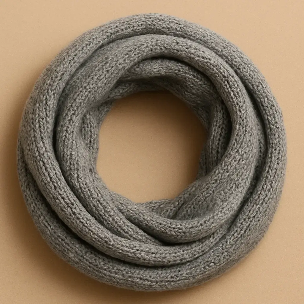 Heather Grey Infinity Scarf